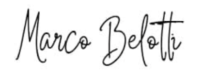 Unterschrift von Marco Belotti